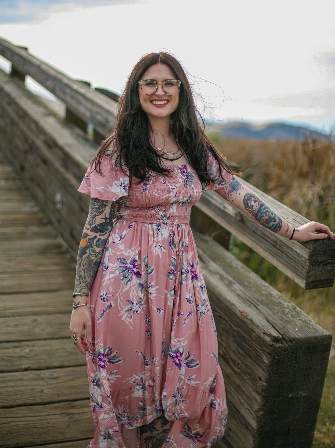 Jessie Badley in dress